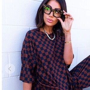 Dressed in Lala; Checkerboard Playsuit